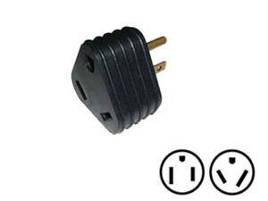 SouthWire Corp. Copper Power Cord Adapter | Triangle Shape RV Plug | 15 Amp Male To 30 Amp Female | Made in USA SouthWire Corp. Copper Power Cord Adapter | Triangle Shape RV Plug | 15 Amp Male To 30 Amp Female | Made in USA