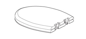 Elevate Your RV Bathroom Experience | Thetford Molded Plastic Toilet Seat | Round, Bone Color, Chrome Plated Hinges