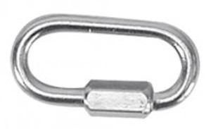 WhiteCap Industries Twist-Lock Oval Carabiner | Galvanized Steel Quick Link | More Safer To Use