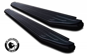 Black Horse Offroad Running Board PR-CHTRBK Peerless; 5 Inch Width; Black; Aluminum; Unlighted; With Mounting Hardware