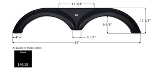 Durable ABS Fender Skirt | Fits Various Jayco Brands | 63x13-1/2 Inch | Textured | Limited Warranty Durable ABS Fender Skirt | Fits Various Jayco Brands | 63x13-1/2 Inch | Textured | Limited Warranty