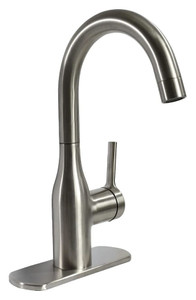 Phoenix Products | Brushed Nickel Faucet w/ Slimline 11" Spout | High Performance Underbody | 1 Hole Mount | CUPC & Lead Free
