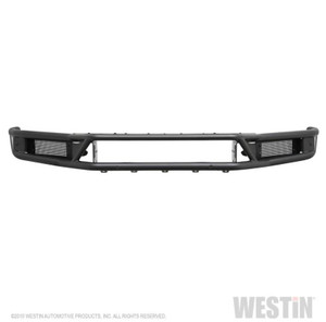 Westin Automotive Outlaw Bumper - Direct-Fit, 14 Gauge Steel | One Piece Design | Mounting Hardware Included | 30 Inch Light Bar Mounts | Textured Black Finish