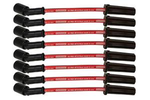 High Performance Red Spark Plug Wire Set for GM LS/ LT Series | 8.5mm Silicon Wires, Spiral Conductor, Made in USA