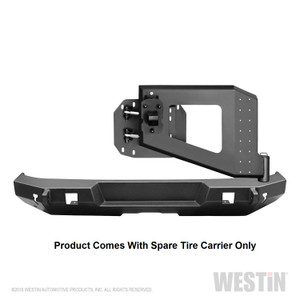Upgrade your Jeep Wrangler JL with Westin WJ2 Spare Tire Carrier | Bolt-On Spindle | Opens with Tailgate Upgrade your Jeep Wrangler JL with Westin WJ2 Spare Tire Carrier | Bolt-On Spindle | Opens with Tailgate
