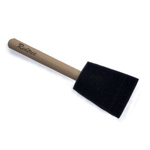 Redtree Black Foam Disposable Touchup Paint Brush | 1 Inch | Pointed Edge Trim | Unfinished Wooden Handle | Single } Redtree Black Foam Disposable Touchup Paint Brush | 1 Inch | Pointed Edge Trim | Unfinished Wooden Handle | Single }