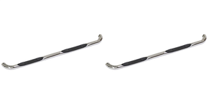 2x Toyota Tacoma 2005-2022 Nerf Bar | E-Series, 3 Inch Round Bent, Polished Stainless Steel