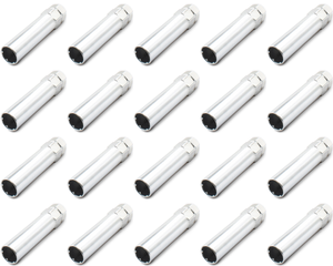 20x Premium Chrome Plated 6 Spline Lug Nut Socket | Durable Carbon Steel | Fits Small Recesses | Corrosion Resistant