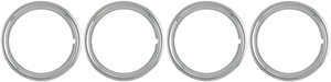 4x Enhance Your Vehicle with 17" Chrome Plated Wheel Trim Rings | Durable ABS | Set Of 4