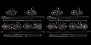 2x SeaSucker Roof Rack | 60 Inch Cross Bars | 120lbs Pull-Strength | Aluminum | Black Powder Coated | Set of 2 Spare Vacuum Pump | Made for Roof Top Attachment 2x SeaSucker Roof Rack | 60 Inch Cross Bars | 120lbs Pull-Strength | Aluminum | Black Powder Coated | Set of 2 Spare Vacuum Pump | Made for Roof Top Attachment