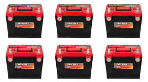 6x Upgrade to Odyssey Performance Series Battery | Engine Start & Deep Cycle Use | Dual Post | AGM & TPPL Technology