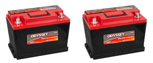 2x Odyssey Battery Performance Series | 12V with 720 Cold Cranking Amps | Dual Purpose for Engine Start & Deep Cycle