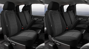 2x Ultimate Driving Comfort Tweed Seat Cover | Fits 40/20/40 Bench | Charcoal | Durable, Washable, Easy Install