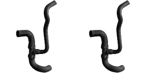 2x High Performance Radiator Hose for 1998-2002 Sunfire Cavalier | OE Replacement, EPDM Rubber, SAE J20R4