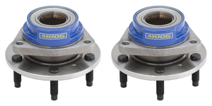 2x Moog Wheel Bearing and Hub Assembly | Precision-Matched Components for Smooth Operation | Quad-Lip Seal for Maximum Protection