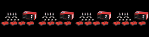 4x Brembo Ceramic Brake Pads | Set Of 4 | 2002-2016 Mini Cooper | Premium Stainless-Steel Hardware | Low Dust Formula | OE Equivalent Pad 4x Brembo Ceramic Brake Pads | Set Of 4 | 2002-2016 Mini Cooper | Premium Stainless-Steel Hardware | Low Dust Formula | OE Equivalent Pad
