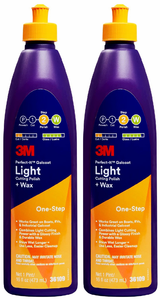2x 3M Polishing Compound | Finesse Used To Remove Swirl Marks, Minor Scratches & Oxidation | Wet Look Finish | Precision HGrain for Faster Cutting | Longer Disc Life | Quick Attachment System