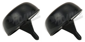 2x 1994-2006 Jeep Wrangler TJ/YJ Hood Stop Bumper | Rubber OEM Replacement