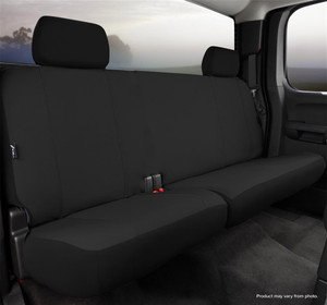 Ultimate Black 60/40 Split Bench Seat Cover | Commercial Grade Polyester | Water-Resistant & UV Protected | Form-Fit Design