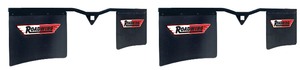 2x Ultimate Black Mud Flaps | Roadmaster Roadwing | Grooved Design | Set of 2 | Hitch Mount