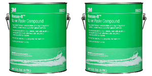 2x 3M Finesse-It Polishing Compound | For Paint Detailing & Marine Applications | Removes Sand Scratches | White Color | 1 Gallon Can