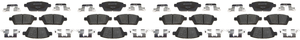 4x Raybestos Brakes R-Line Ceramic Brake Pads | Fit: 2006-2013 Fusion, Zephyr, MKZ, 6, Milan | OEM Quality