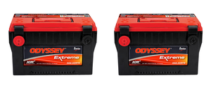 2x Odyssey Extreme Series Battery | 78 Group Size, 12V, 850 CCA, Tin Alloy Terminals, AGM, Top Terminal