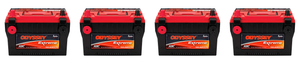 4x Odyssey Extreme Series 12V 850CCA 1500CA AGM Battery | Group 34/78 Marine Deep Cycle And Starting 4x Odyssey Extreme Series 12V 850CCA 1500CA AGM Battery | Group 34/78 Marine Deep Cycle And Starting