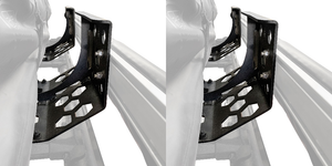 2x Go Rhino Awning Mounting Kit | SRM Series | High Strength Steel | Black