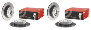 2x Brembo Saab 9-5 Brake Rotor | 286mm Diameter, Solid Design, ECE-R90 Certified