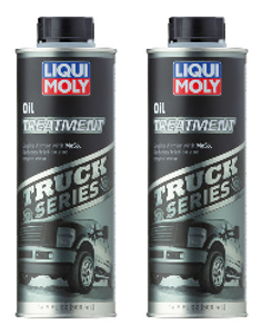 2x Liqui Moly Oil Additive 20256 Truck Series; For Use With Four Stroke Engines; 500 Milliliter Metal Container; Single