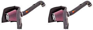 2x Fits 2005-2020 Toyota Tacoma K & N Filters Cold Air Intake 63-9026 63 Series AirCharger; Black Polyethylene Tube; Red Filter; With Heat Shield