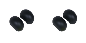 2x USA Engineered Black Plastic End Cap for Westin 4 Inch Oval Nerf Bars | Quality Standards, Easy Install