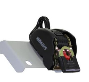 Heavy Duty Truck Rack Tie Down Straps Set | Weather Guard | White Steel | Simplifies and Strengthens Cargo Van Material Tie Down