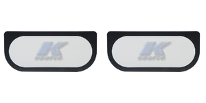 2x Enhance Your Ride with ECE Qualified Oval Vanity Mirror | Clip On for Easy Install | Black Finish