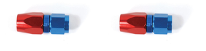 2x High Performance -10AN Aluminum Hose End Fitting | Full Swivel for Easy Installation | Anodized Red/Blue Finish