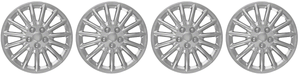 4x Enhance Your Wheels with Chrome Plated 16' 15 Spoke Covers | Set of 4