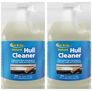 2x Star Brite Hull Cleaner 081700NC Use To Remove Stains From Water Line; For Use On Fiberglass/Metal/Painted Surface; 1 Gallon Jug; Single
