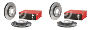 2x Brembo Brake Rotor | High Carbon Cast Iron | Vented | 1 Piece Design