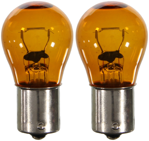 2x High-Performance 1156 Turn Signal Light Bulb Set | Wagner OE Replacement, Natural Amber Glass, Resists Shock