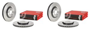 2x Brembo Vented Brake Rotor | High Carbon Cast Iron | 345mm Diameter - Fits Mercedes-Benz CLK500 2x Brembo Vented Brake Rotor | High Carbon Cast Iron | 345mm Diameter - Fits Mercedes-Benz CLK500