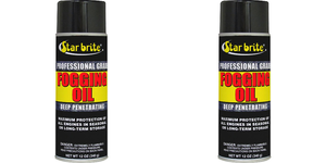 2x Star Brite Engine Fogging Oil | Protect Marine Engines from Rust and Corrosion | Quick & Easy Startup | Inboard & Outboard | 12oz