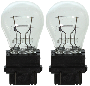 2x Shock-Resistant 3357 Turn Signal Bulbs | Clear Miniature Lamps | Set of 2