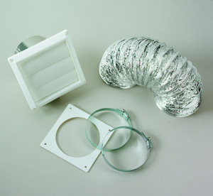 Quick & Easy Dryer Vent Installation Kit | Splendide TVM63X Compatible | White
