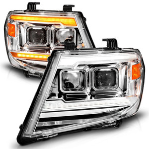 Upgrade your Ride with ANZO USA Headlight Assembly | Projector Beam LED with Sequential Turn Signal | Clear Lens, Chrome Housing | Set of 2 Upgrade your Ride with ANZO USA Headlight Assembly | Projector Beam LED with Sequential Turn Signal | Clear Lens, Chrome Housing | Set of 2