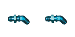 2x Lightweight Blue Aluminum -4AN Coupler Fitting | Leak Proof Seal | USA Made