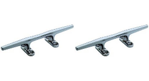 2x Attwood Marine 8 Inch Stainless Steel Boat Rope Cleat | Classic Herreshoff Style, Corrosion Resistant, Made in USA 2x Attwood Marine 8 Inch Stainless Steel Boat Rope Cleat | Classic Herreshoff Style, Corrosion Resistant, Made in USA