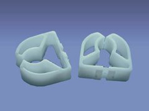 Creative Reading Light Mounting Clip 89-216 Command; Use To Mount Reading Light And Bunk Fan Combo; White; Plastic; Set Of 2