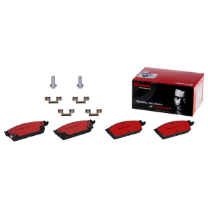 Brembo Ceramic Brake Pad Set | Low Dust Formulation | Set of 4 | Quiet, Smooth Braking Brembo Ceramic Brake Pad Set | Low Dust Formulation | Set of 4 | Quiet, Smooth Braking
