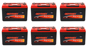 6x Odyssey Extreme Series Battery | Group 31 | 12V | 1150 CCA |Dual Purpose | AGM with TPPL | 2 Year Storage | Commercial Warranty 6x Odyssey Extreme Series Battery | Group 31 | 12V | 1150 CCA |Dual Purpose | AGM with TPPL | 2 Year Storage | Commercial Warranty